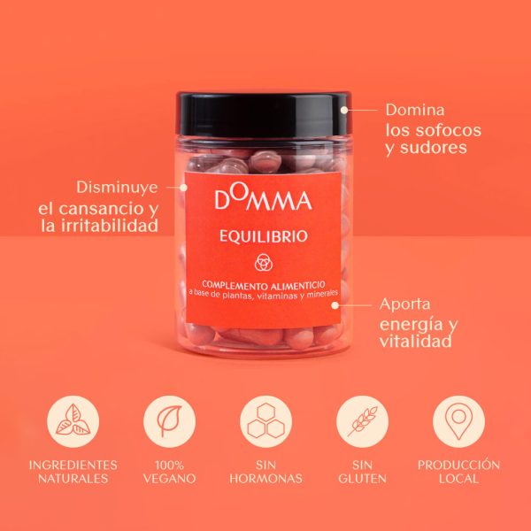 DOMMA-Suplemento equilibrio hormonal menopausia