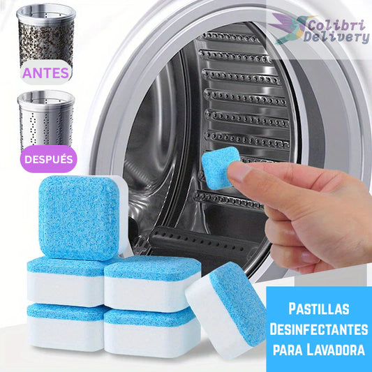 CleanMachine 360- 12 Pastillas Efervescentes Desifenctantes Libre de Bacterias y Pelos
