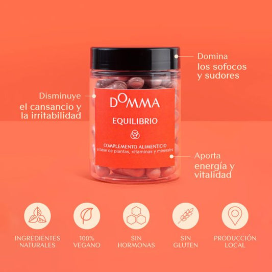 DOMMA-Suplemento equilibrio hormonal menopausia